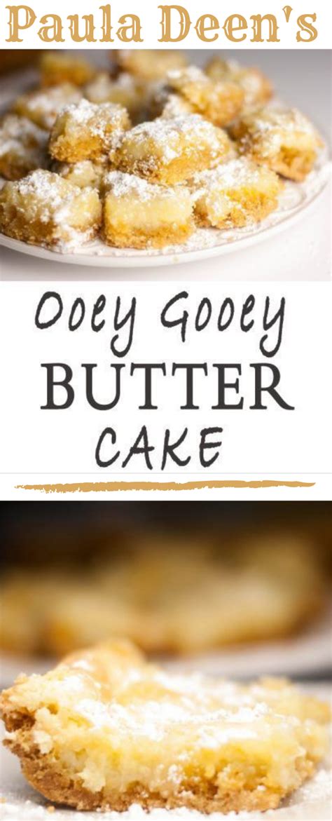 Add graham cracker crumbs, peanut butter, shortening, milk and 1 teaspoon vanilla. PAULA DEEN'S OOEY GOOEY BUTTER CAKE #cake #butter