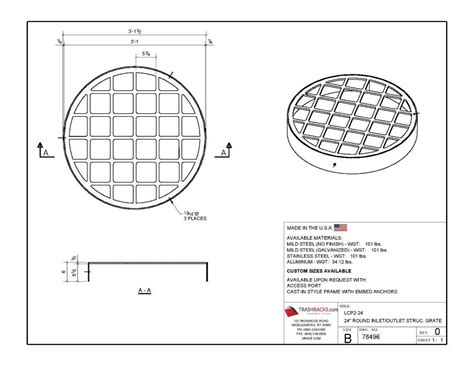 Inlet Outlet Structure Grate Trash Rack At