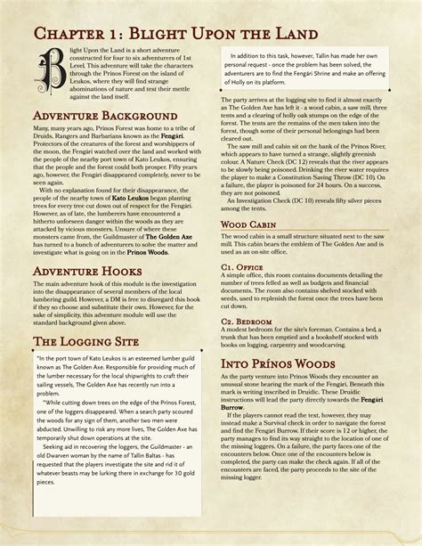 Homebrew Material For 5e Edition Dungeons And Dragons Made By The