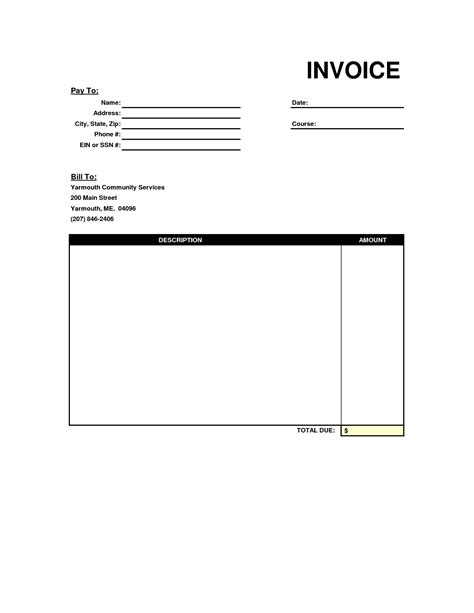 Blank Invoices Template Invoice Template Ideas