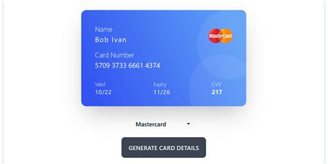 Credit Card Generator Product Information Latest Updates And