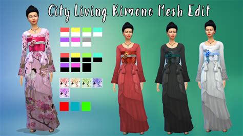 City Living Kimono Edit Sfs Download Credits Sims — Illogical Sims