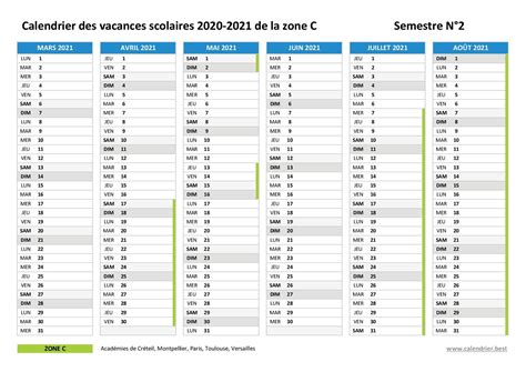 Calendrier Scolaire 2022 2021 Montpellier Calendrier Apr 2021