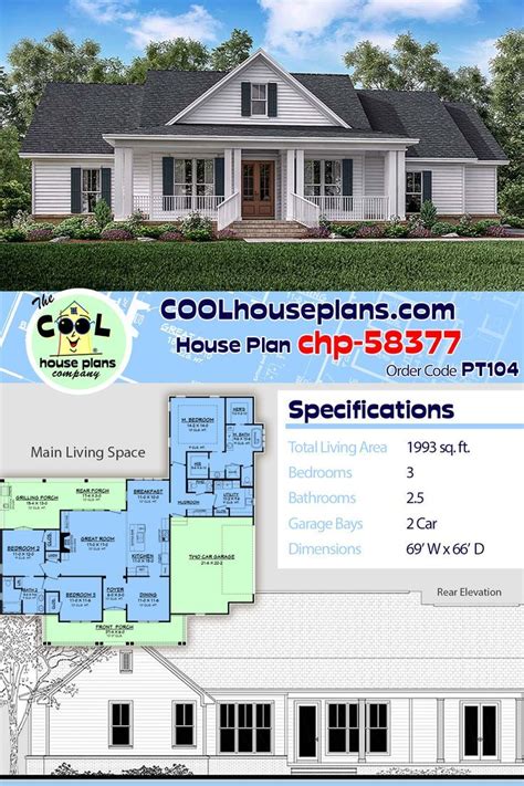 2000 Square Foot Country Farmhouse Plan At Cool House Plans Best