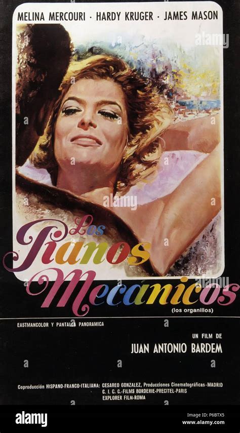 Pelicula Los Pianos Mecanicos 1965 Director Juan Antonio Bardem Actores Melina