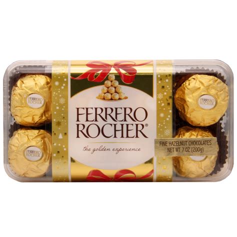 Ferrero Rocher Fine Hazelnut Milk Chocolate Count Chocolate