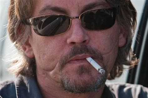 Tommy flanagan's scars on face are also known as a glaswegian i found on other site few months ago after i tripped over winch cable in enclosed car carrier (pulling body/shell of '67jag) i was moving a large wheel chock out of the way, but landed on side of face/nose, received 8 stitches, luckily away from left eye, and now with aging. Lose Yourself in This Fierce Chibs Tribute | Tommy ...