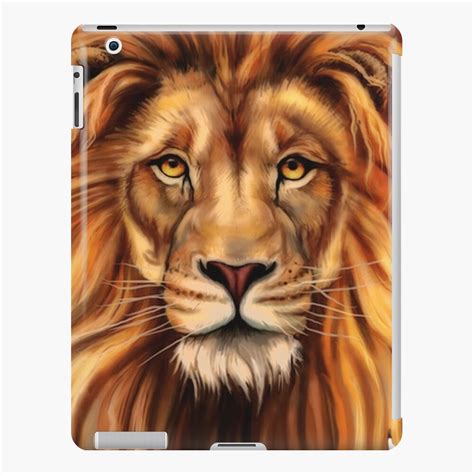 Lion Face Print Ipad Case And Skin By Markstones Redbubble