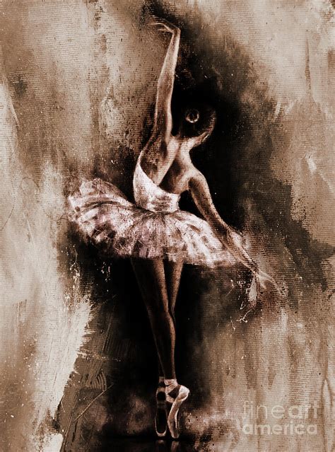 Ballerina Dancing Girl Art 43 Painting By Gull G Pixels
