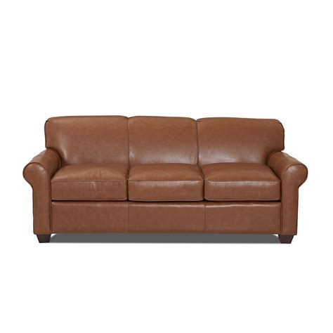 Wayfair Custom Upholstery Jennifer Leather Sleeper Sofa And Reviews Wayfair