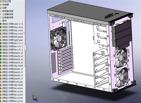 电脑主机 详细设计图3d模型下载三维模型solidworks模型 制造云 产品模型