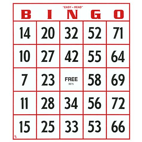 Maxiaids Ez To Read Bingo Cards Set Of 25
