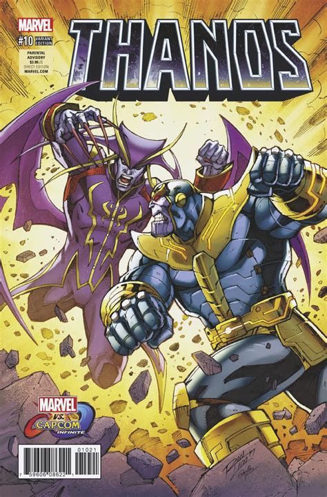 Thanos 10 Lim Marvel Vs Capcom Cover Fresh Comics