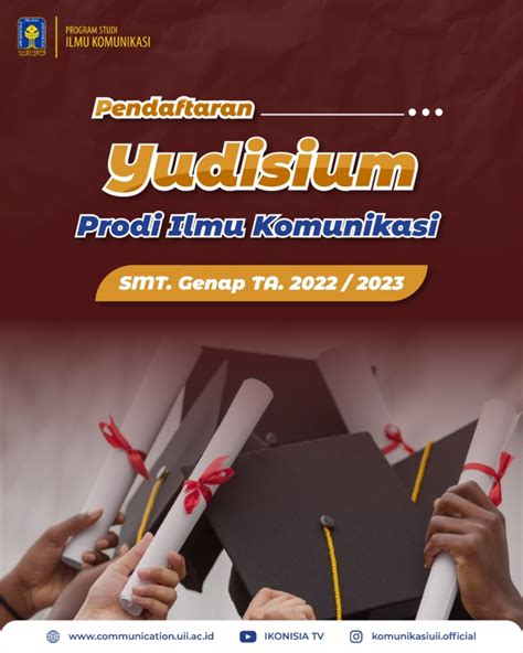 Pelaksanaan Yudisium Prodi Ilmu Komunikasi Uii Smt Genap Ta 20222023