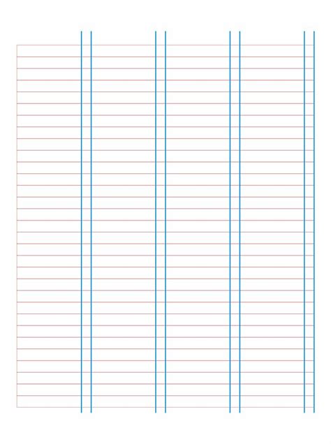 Printable Blank Columns Templates Worksheet Template Spreadsheet Vrogue
