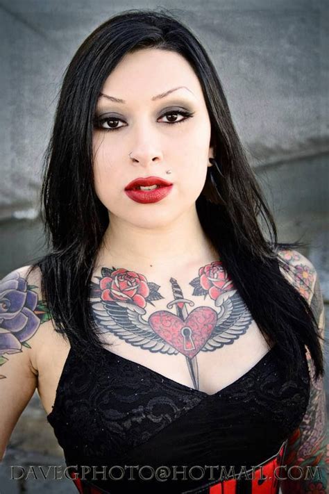 💀 Goth Punk Emo 💀 Model Photographers Tattooed Model Girl Tattoos