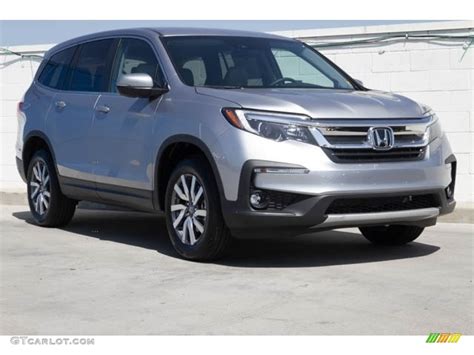 Lunar Silver Metallic 2021 Honda Pilot Ex Exterior Photo 139793788