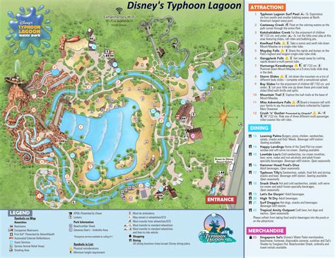 Disneys Typhoon Lagoon Map Orlando