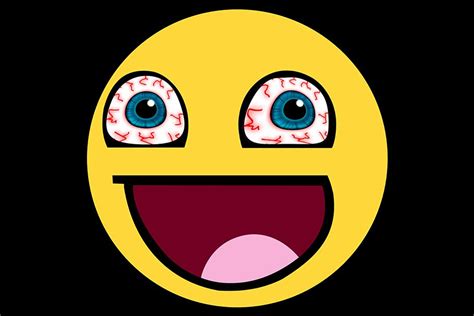 Bloodshot Eyes Emoji Smiley Face Graphics ~ Creative Market