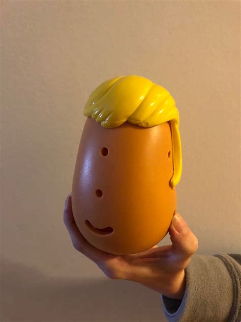 This Is An Actual Mrs Potato Head The Mystery Of Trumps Hair Is