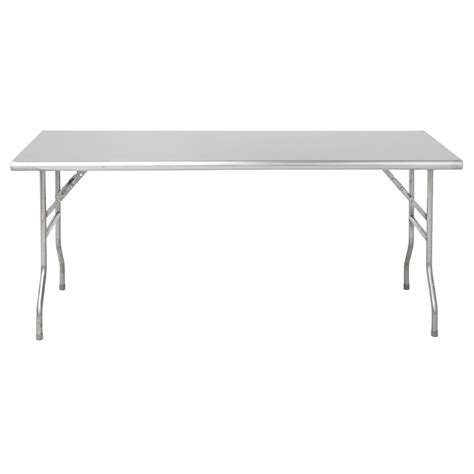Royal Ind Inc Stainless Steel Folding Table 72l X 30w X 30 58h