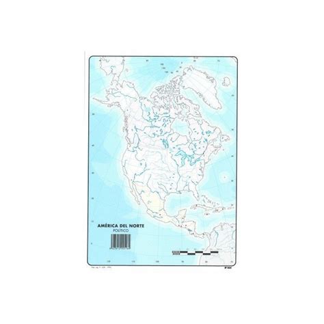 Mapa Esquematico De America Del Norte