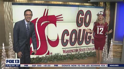 Go Cougs Erin Mayovsky Pays Up After Losing Apple Cup Bet To Brian