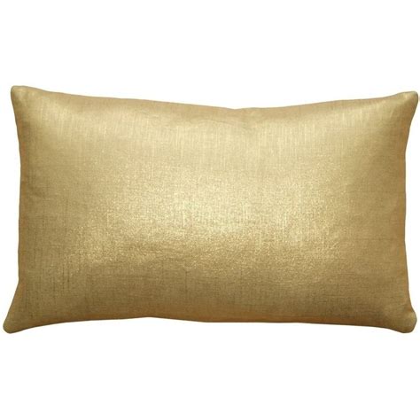 Pillow Décor Tuscany Linen Gold Metallic 12x20 Throw Pillow Pillow