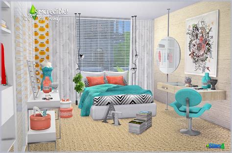 Sims 4 Ccs The Best Go Trendy Bedroom By Simcredible