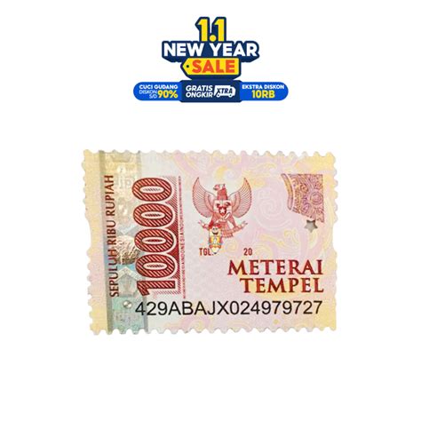 Jual Materai 10000 Original Pos Indonesia Shopee Indonesia