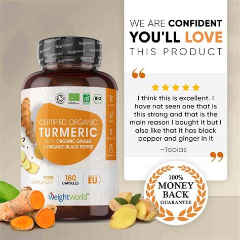 Organic Turmeric With Black Pepper And Ginger Capsules