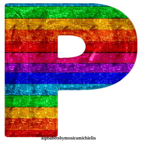 M Michielin Alphabets Rainbow Lumpy Font Drop Water Alphabet Letters Png