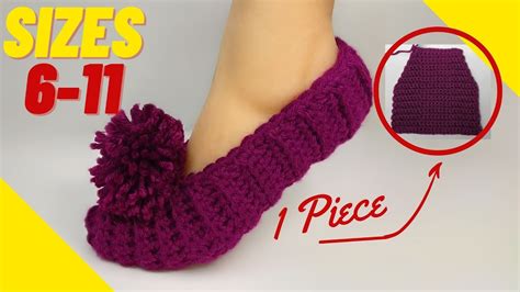 Quickest Crochet Slippers For Beginners Youtube