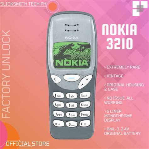 Nokia 3210 Factory Unlock Rare Vintage Phone Lazada Ph