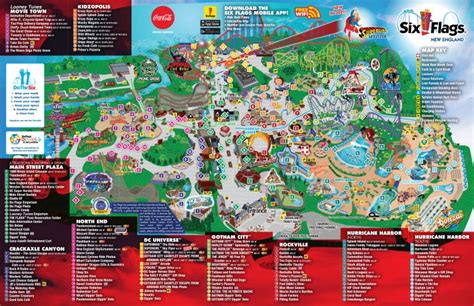 park map six flags new england