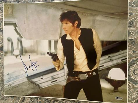 Harrison Ford Signed Autographed X Photo Star Wars Han Solo Beckett
