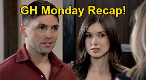 general hospital spoilers monday july 11 recap spencer spies trina and rory kissing esme