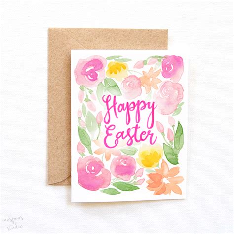 Watercolor Easter Cards At Explore Collection Of