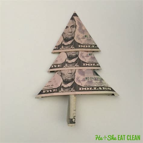 How To Fold A Christmas Money Tree