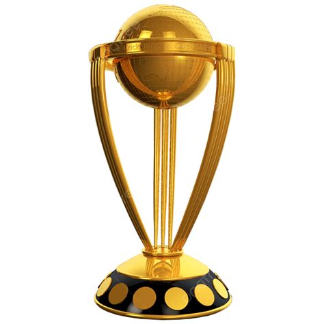 Icc Cricket World Cup Trophy Realistic 3d Design Vector World Cup
