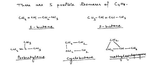 The Number Of Structural Isomers Possible For C H Is