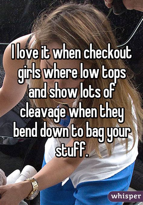 I Love It When Checkout Girls Where Low Tops And Show Lots Of Cleavage