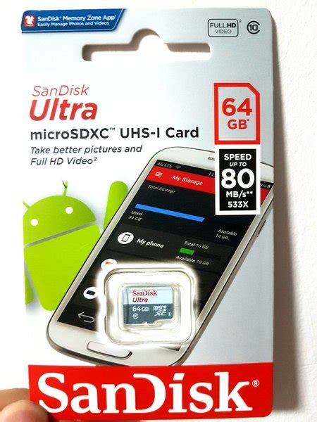 Can't say anything bad about this! BEST MicroSd Micro SD Sandisk Ultra 64GB 64 GB Class 10 ...
