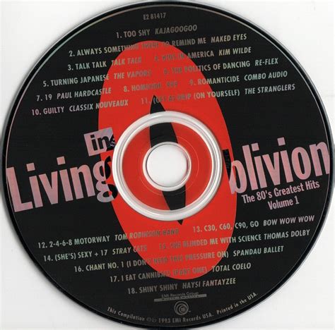Living In Oblivion The 80s Greatest Hits GOTHIC INDUSTRIAL MUSIC