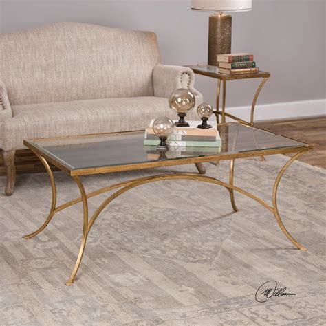 Uttermost Accent Furniture Occasional Tables 24639 Alayna Gold Coffee