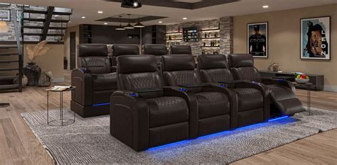 Theater Seating For Home With Risers Built On Elevated Platforms