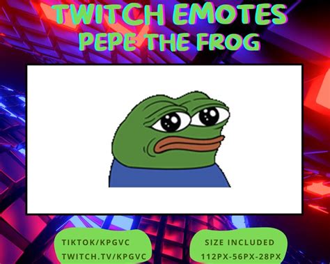 Pepe The Frog Animated Twitch Discord Emote Etsy