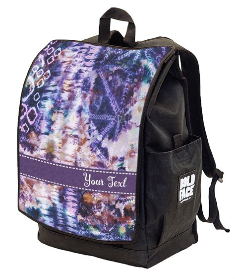 Tie Dye Backpack W Front Flap Personalized Youcustomizeit