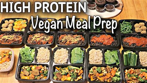 Vegan Meal Prep For The Week High Protein Gluten Free Recipes Youtube