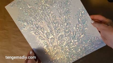 How To Make Diy Canvas And Glitter Wall Art Youtube